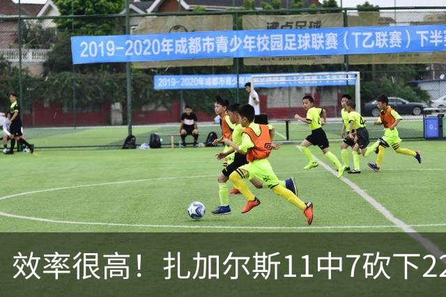效率很高！扎加尔斯11中7砍下22分4板4助 罚球6中6