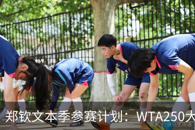 郑钦文本季参赛计划：WTA250大阪赛、250中国香港赛、500东京赛。