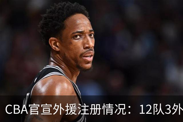 CBA官宣外援注册情况：12队3外援满额 7队2外援 仅广东仅单外援